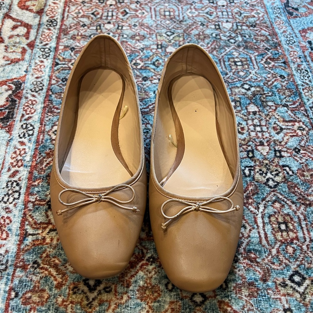Tan Ballet Flats